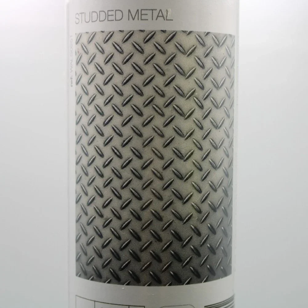 ohpopsi Studded Metal AKA Diamond Plate Wall Mural WALS0251 9'10